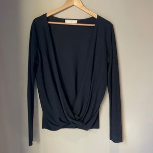 Urban Outfitters Black wrap top